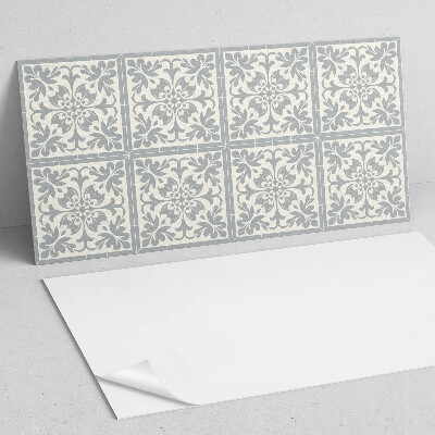 Rechteckige wandpaneel selbstklebend Blumenmotiv auf Fliesen