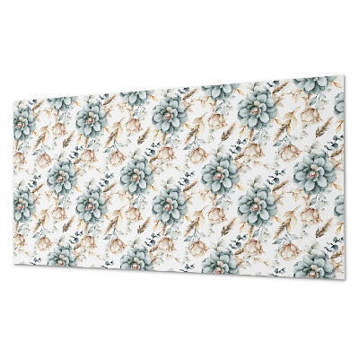 Rechteckige wandpaneel selbstklebend Blumenmotiv