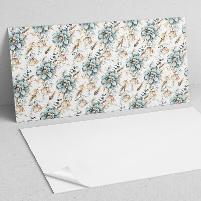 Rechteckige wandpaneel selbstklebend Blumenmotiv