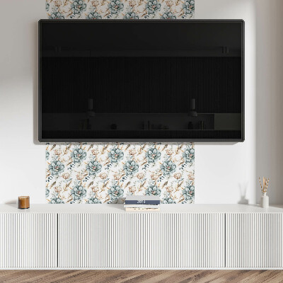 Rechteckige wandpaneel selbstklebend Blumenmotiv