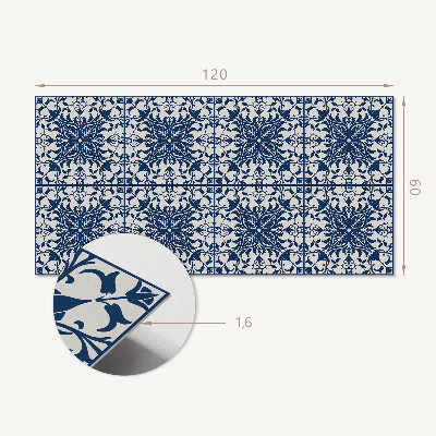Rechteckige wandpaneel selbstklebend Blumenmotiv