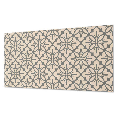 Rechteckige wandpaneel selbstklebend Blumenmotiv mit dezenten Akzenten