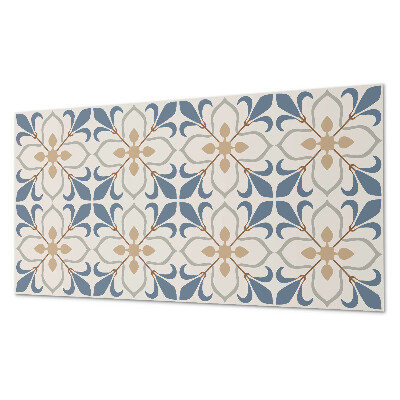 Rechteckige wandverkleidung innen Blumenmotiv mit Blättern