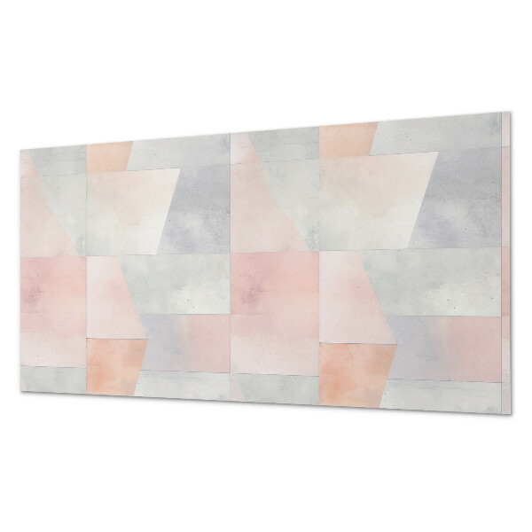 Rechteckige wandpaneel selbstklebend Pastellgeometrie