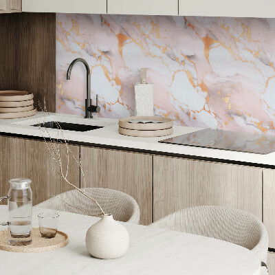 Rechteckige wandpaneel Marmormotiv mit Details