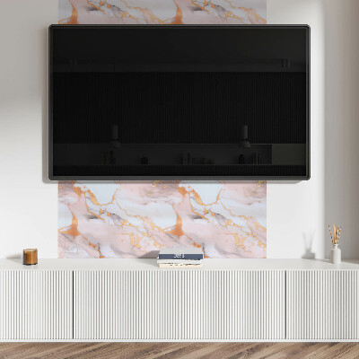 Rechteckige wandpaneel Marmormotiv mit Details