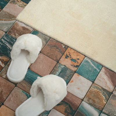 Rechteckige wandverkleidung innen Steinmosaik im künstlerischen Stil