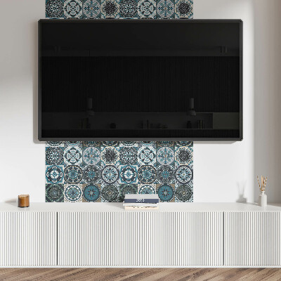Rechteckige wandpaneel selbstklebend Mosaikgitter in Farbe