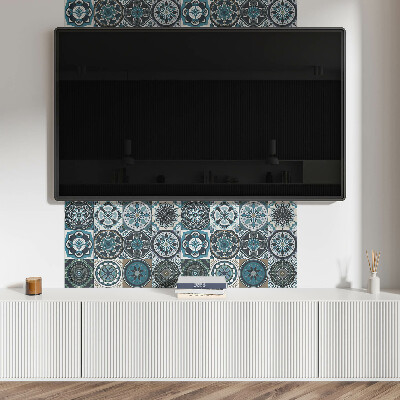 Rechteckige wandpaneel selbstklebend Mosaikgitter in Farbe