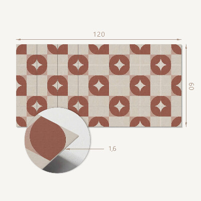 Rechteckige wandpaneel Geometrisches Motiv mit Kreisen