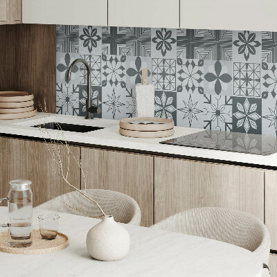 Rechteckige wandpaneel selbstklebend Geometrische Muster im Mosaikstil