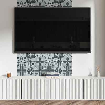 Rechteckige wandpaneel selbstklebend Geometrische Muster im Mosaikstil