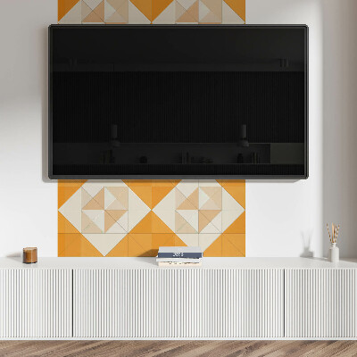 Rechteckige wandpaneel Ein Rautenmuster in geometrischer Form