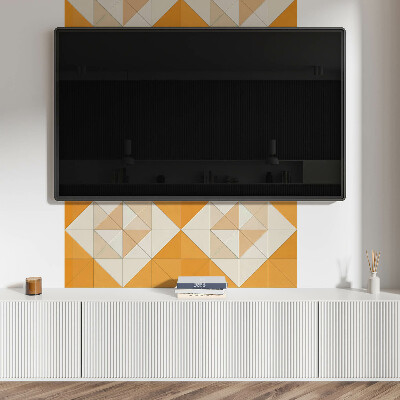 Rechteckige wandpaneel Ein Rautenmuster in geometrischer Form