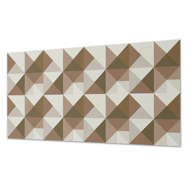 Rechteckige wandverkleidung innen Dreieckige Geometrie im modernen Stil