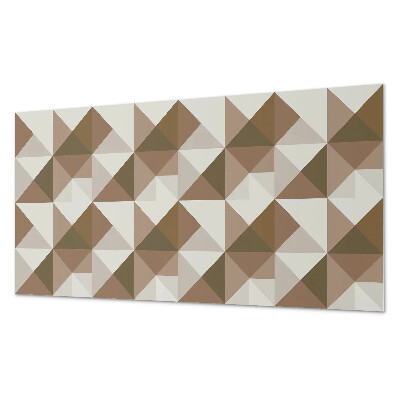 Rechteckige wandverkleidung innen Dreieckige Geometrie im modernen Stil