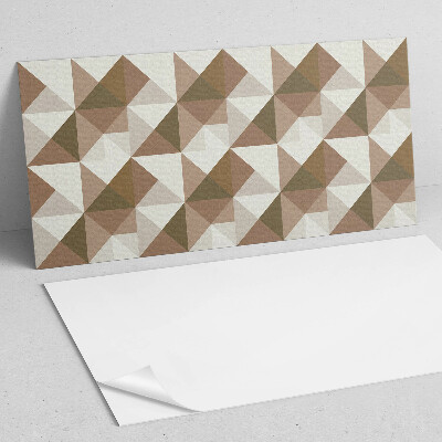 Rechteckige wandverkleidung innen Dreieckige Geometrie im modernen Stil
