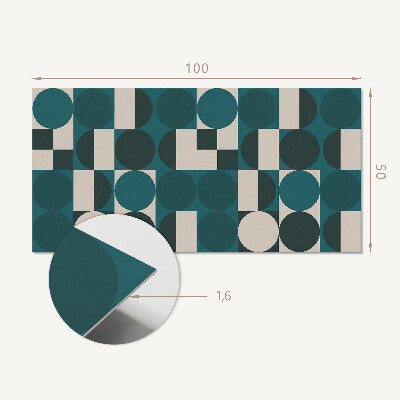 Rechteckige wandverkleidung innen Formen und Gestalten im geometrischen Stil