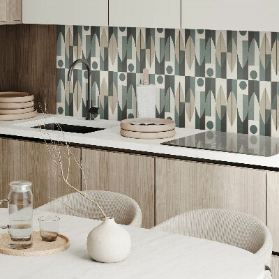 Rechteckige wandverkleidung innen Modernes geometrisches Motiv