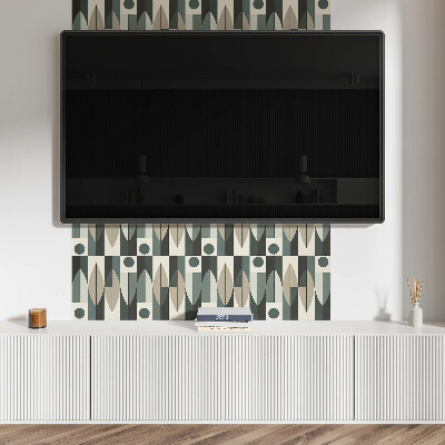 Rechteckige wandverkleidung innen Modernes geometrisches Motiv