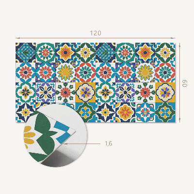 Rechteckige wandpaneel Florale und geometrische Kompositionen