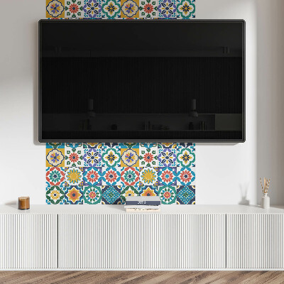 Rechteckige wandpaneel Florale und geometrische Kompositionen