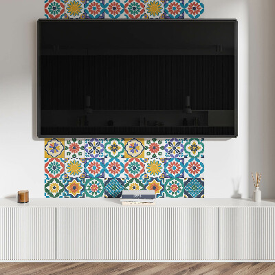 Rechteckige wandpaneel Florale und geometrische Kompositionen