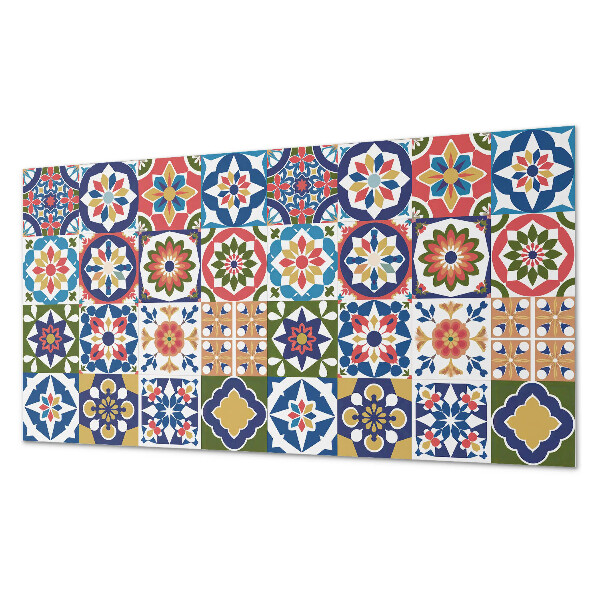 Rechteckige wandpaneel selbstklebend Mosaikquadrate in attraktiven Arrangements