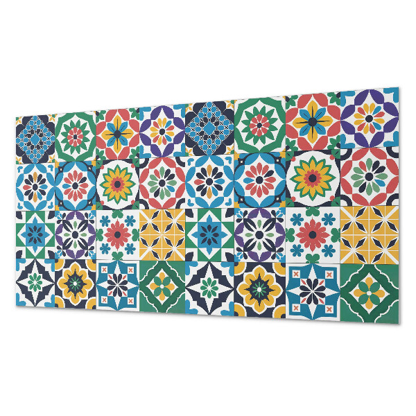 Rechteckige wandpaneel selbstklebend Mosaikraster im grafischen Stil