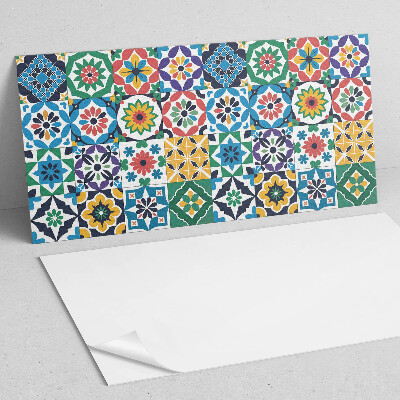 Rechteckige wandpaneel selbstklebend Mosaikraster im grafischen Stil