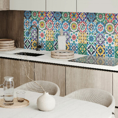 Rechteckige wandpaneel selbstklebend Mosaikraster im grafischen Stil