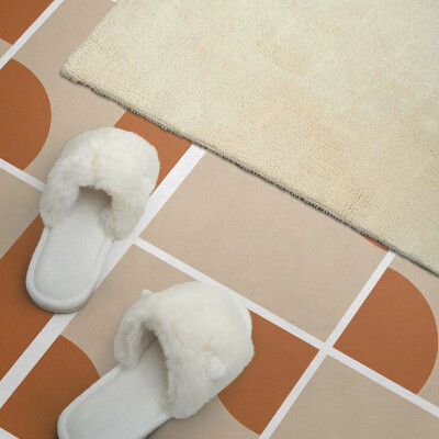Rechteckige wandverkleidung innen Abstrakte geometrische Formen