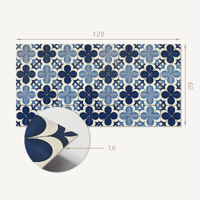 Rechteckige wandpaneel Florale Formen in der Geometrie