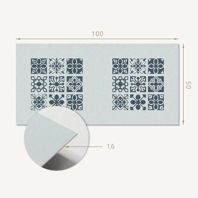 Rechteckige wandpaneel selbstklebend Geometrische Formen in Rechtecken