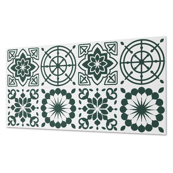 Rechteckige wandverkleidung innen Floral-geometrisches Muster