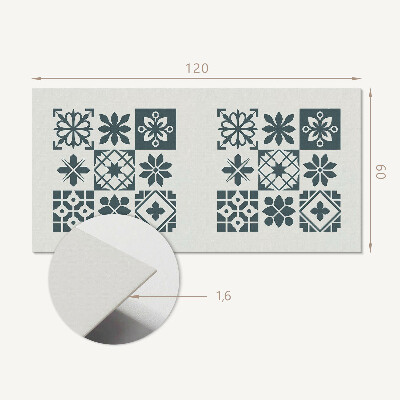 Rechteckige wandpaneel Geometrische Anordnungen im Design