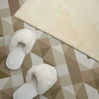 Rechteckige wandverkleidung innen Erdige Formen im geometrischen Stil