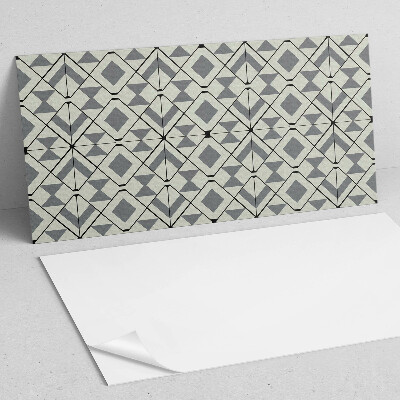Rechteckige wandpaneel selbstklebend Rautenmuster im geometrischen Stil