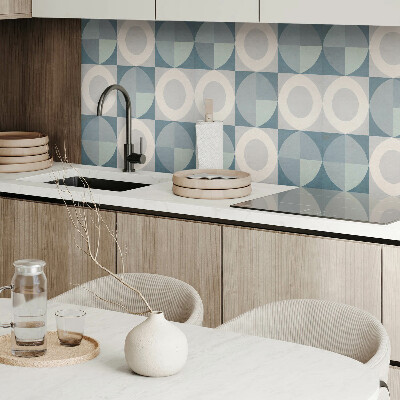Rechteckige wandpaneel Formen und Kreise in Harmonie