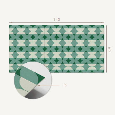Rechteckige wandverkleidung innen Wellen geometrischer Formen