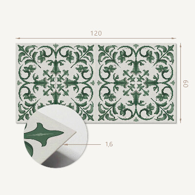 Rechteckige wandpaneel Pflanzenmotiv mit floralen Details