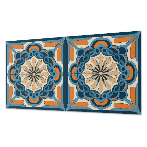 Rechteckige wandpaneel selbstklebend Florales Mandala in harmonischen Kreisen