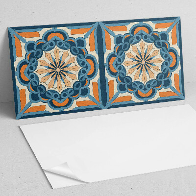 Rechteckige wandpaneel selbstklebend Florales Mandala in harmonischen Kreisen