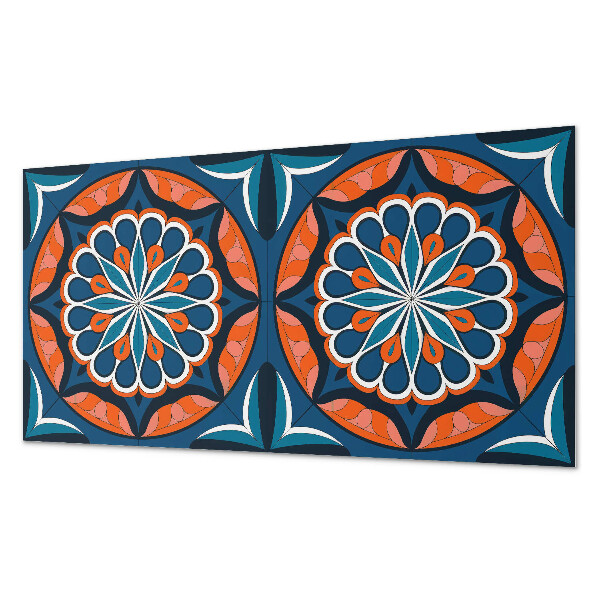 Rechteckige wandpaneel selbstklebend Mandala mit Blättermuster