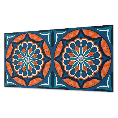 Rechteckige wandpaneel selbstklebend Mandala mit Blättermuster