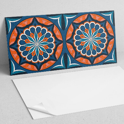 Rechteckige wandpaneel selbstklebend Mandala mit Blättermuster