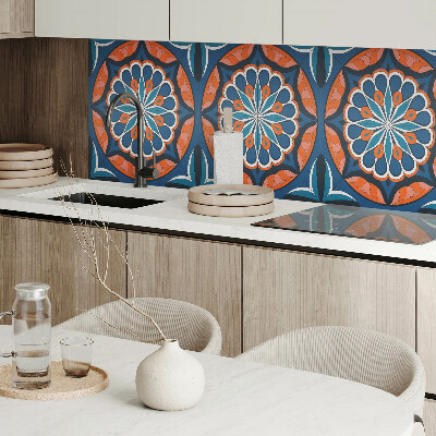 Rechteckige wandpaneel selbstklebend Mandala mit Blättermuster