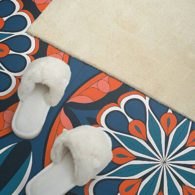 Rechteckige wandpaneel selbstklebend Mandala mit Blättermuster