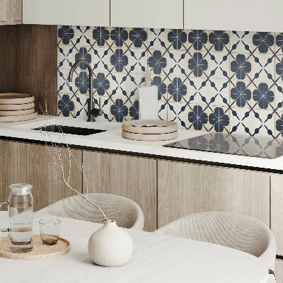 Rechteckige wandpaneel Blumenmotiv auf schlichtem Hintergrund