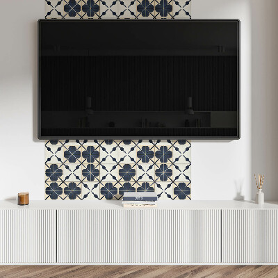 Rechteckige wandpaneel Blumenmotiv auf schlichtem Hintergrund